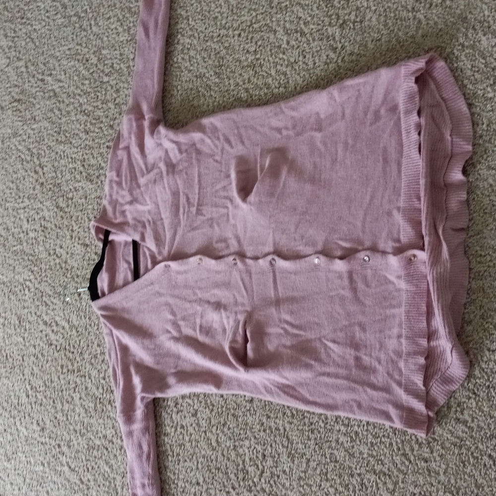 Long pink cardigan